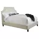 Jasmine Champagne Natural King Upholstered Panel Bed