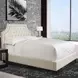 Jasmine Champagne Natural King Upholstered Panel Bed