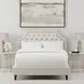 Jasmine Champagne Natural King Upholstered Panel Bed