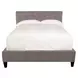 Jody Cornflower Gray Performance Fabric Queen Upholstered Panel Bed