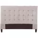 Jody Porcelain Natural Performance Fabric Queen Upholstered Panel Bed