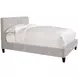 Jody Porcelain Natural Performance Fabric King Upholstered Panel Bed