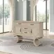 Gwendolyn Cerused Taupe 2 Doors Server with USB Charging