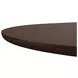 Verge Handcrafted Walnut and Bronze Metallic Extendable Round Dining Table