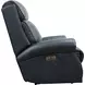 Blair Shoreham Blue Leather Power Recliner with Nailhead Trim and USB Charging