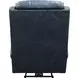 Blair Shoreham Blue Leather Power Recliner with Nailhead Trim and USB Charging
