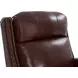 Blair Marisol Cabernet Leather Power Recliner with Nailhead Trim and USB Charging