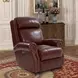 Blair Marisol Cabernet Leather Power Recliner with Nailhead Trim and USB Charging