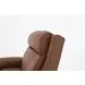 Blair Dobbs Saddle Leather Power Recliner with Nailhead Trim and USB Charging