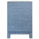 Blair Blue Dyed Square 1 Drawer Glass Top Side Table