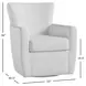 Blakely Blue Stripe Accent Chair