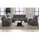 Tundra Simba Slate Motion Recliner with LED