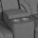Tundra Simba Slate 74" Motion Reclining Loveseat with Console and LED