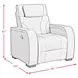 Tundra Simba Slate Motion Recliner with LED
