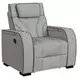 Tundra Simba Taupe Motion Recliner with LED