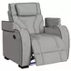 Tundra Simba Taupe Motion Recliner with LED