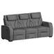 Tundra Simba Slate Motion Reclining Living Room Set with Wireless Charger and LED