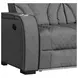 Tundra Simba Slate 86" Motion Reclining Sofa with Wireless Charger and LED