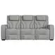 Tundra Simba Taupe 86" Motion Reclining Sofa with Wireless Charger and LED