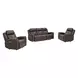 Maveric Bette Coffee 91" Zero Gravity Triple Power Reclining Sofa with Drop Down Table and USB Charging