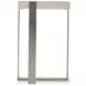 Tempo Larza and Satin Nickel Square Accent Table