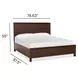 Meadowrise Raisin Black King Storage Panel Bed