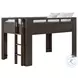 Bello Cocoa Full Low Loft Bed