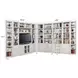 Boca Cottage White 12 Piece L Shape Entertainment Wall