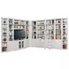 Boca Cottage White 12 Piece L Shape Entertainment Wall