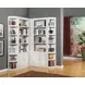 Boca Cottage White 5 Piece L Shape Corner Bookcase Set