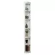 Boca Cottage White 5 Piece L Shape Corner Bookcase Set