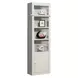 Boca Cottage White 6 Piece Library Wall With Corner Bookcases
