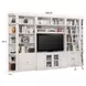 Boca Cottage White 6 Piece Entertainment Wall with Ladder