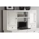 Boca Cottage White 48" Credenza with Hutch