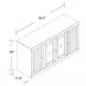 Boca Cottage White 56" TV Console