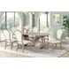 Gwendolyn Cerused Taupe 86" Oval Dining Table
