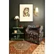 Tatiana Textured Green Rectangular Side Table with 2 Shelves