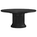 Atrium Black Extendable Round Dining Table