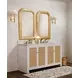 Waverly Gold Leaf Rectangular Wall Mirror