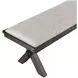 Riverdale Black 62" Upholstered Bench