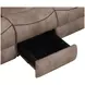 Nashville Brown Manual Reclining 88" Sofa with Drop-Down Console and USB Charging