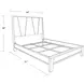 Pure Modern Moonstone Queen Panel Bed