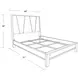 Pure Modern Moonstone King Panel Bed