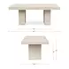 Antonius Terrazzo Outdoor 79" Rectangular Concrete Top Dining Table