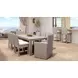 Montecito Canvas Natural Upholstered Outdoor Coronado Dining Chair with Self Welt