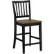 Joplin Black and Brown Counter Height Chair Set of 2
