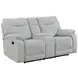 Chablis Mist Gray Reclining Living Room Set with USB Charging