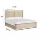 Amber Coast Sanibel Brown Queen Panel Bed