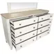 Whisperbay Sea Pearl and Driftwood 8 Drawer Dresser