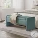 Braun Blue Upholstered Storage Bench